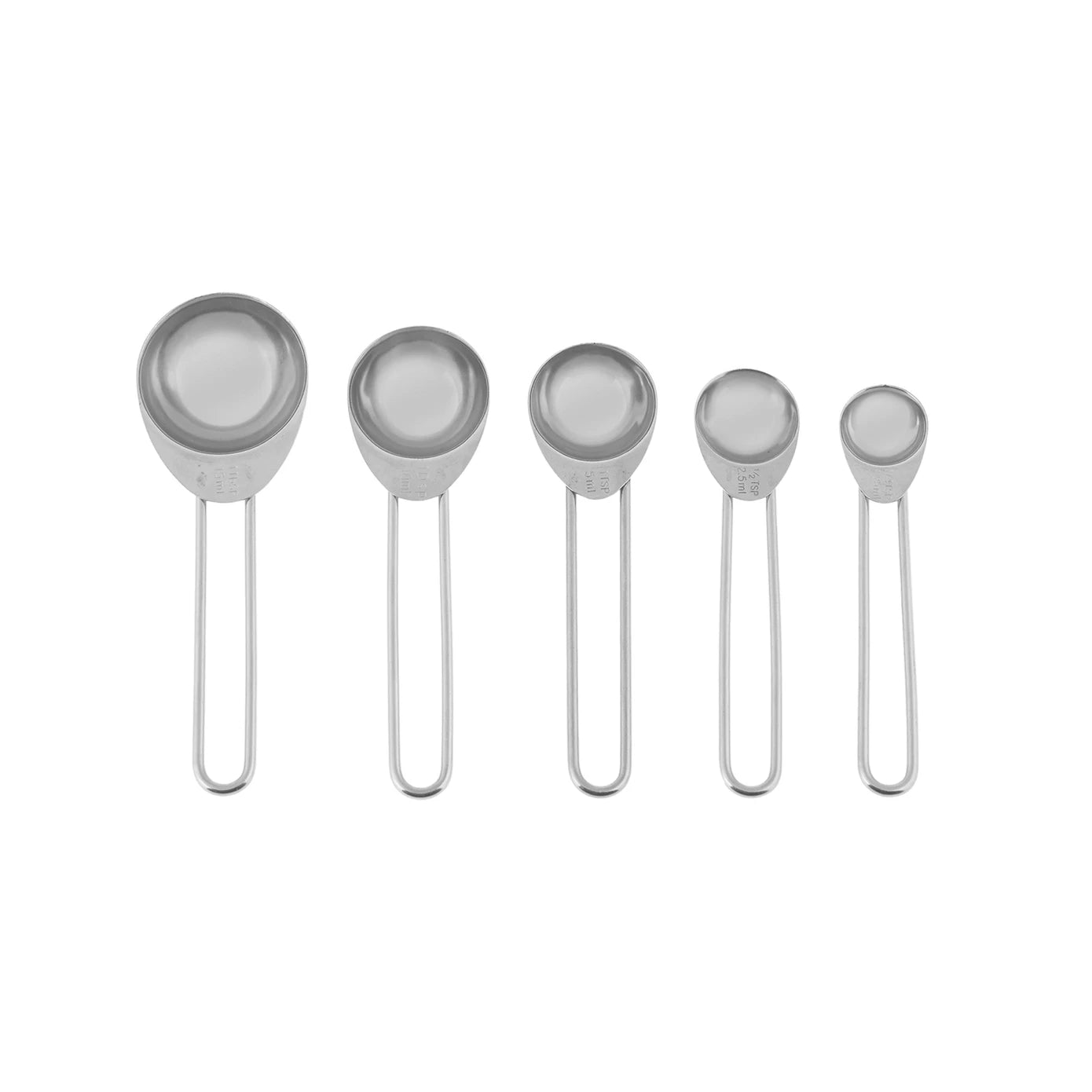 Crick Crack 5-Piece Stainless Steel 5 Measuring Spoon, 15ml