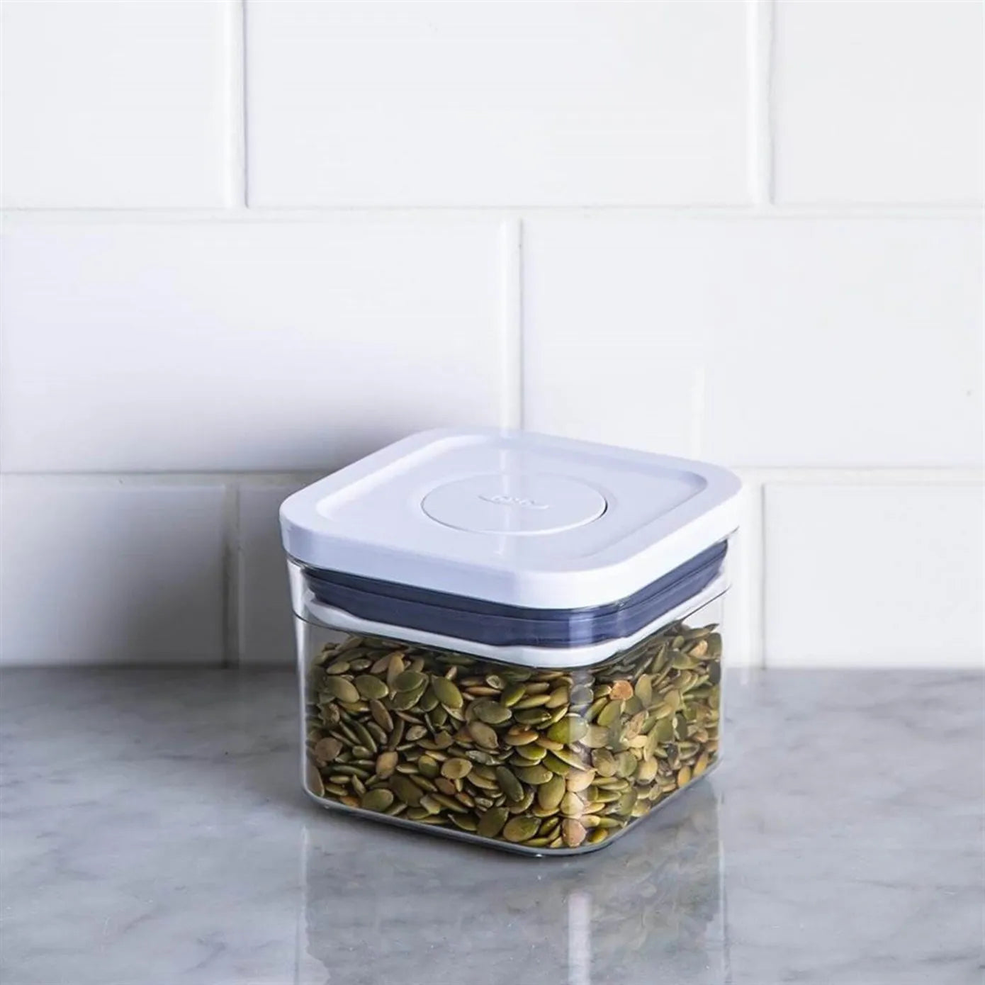 POP Small Square Mini Container 400ml in White main image 1