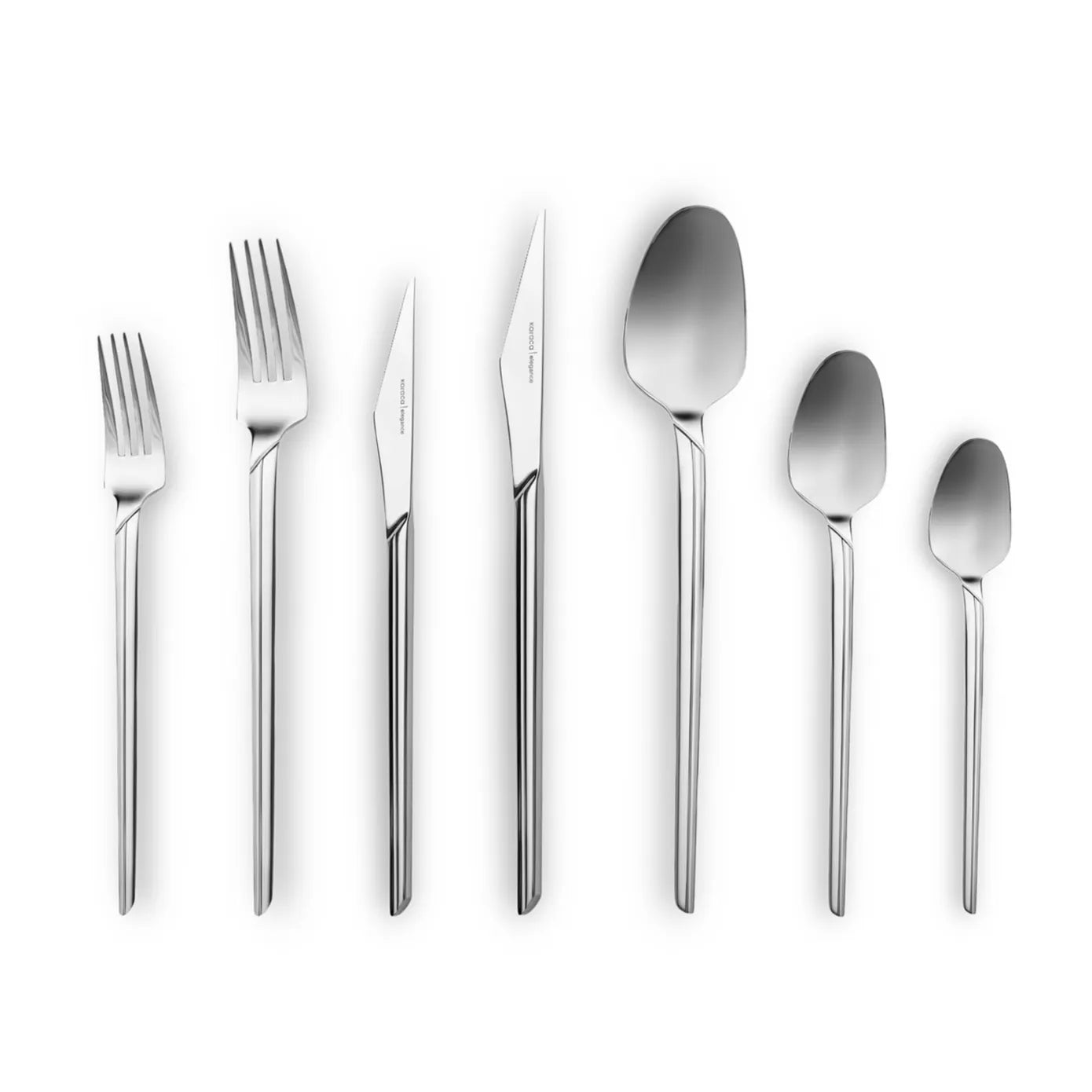 Karaca Midway 84-Piece Stainless Steel Cutlery Set for 12 People, Silv