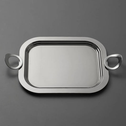 Jumbo Invento Stainless Steel Tray, 382mmx320mm, Silver