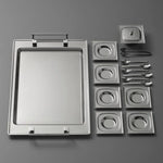 Jumbo Pluto 16-Piece Stainless Steel Tea Set, Silver