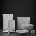Jumbo Bone China Wind Platin 64-Piece Dinner Set for 12 People, Platin