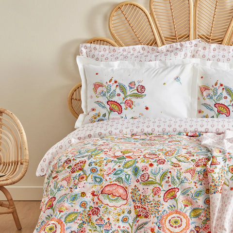Karaca Home Sarthe 100% Turkish Cotton Duvet Cover Set, Double, Multi