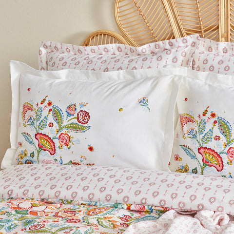 Karaca Home Sarthe 100% Turkish Cotton Duvet Cover Set, Double, Multi