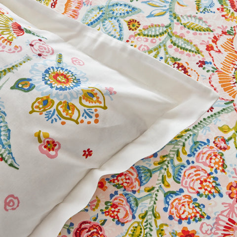 Karaca Home Sarthe 100% Turkish Cotton Duvet Cover Set, Double, Multi