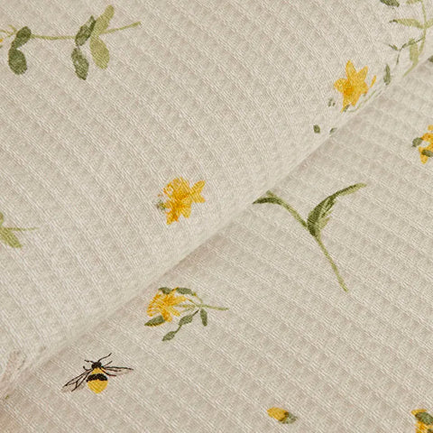 Karaca Emma 100% Cotton Bedding Set, Double, 200x220cm, Yellow