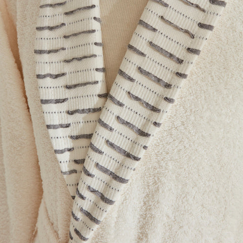 Karaca Home Dena 5-Piece 100% Turkish Cotton Family Bathroom Set, Offwhite