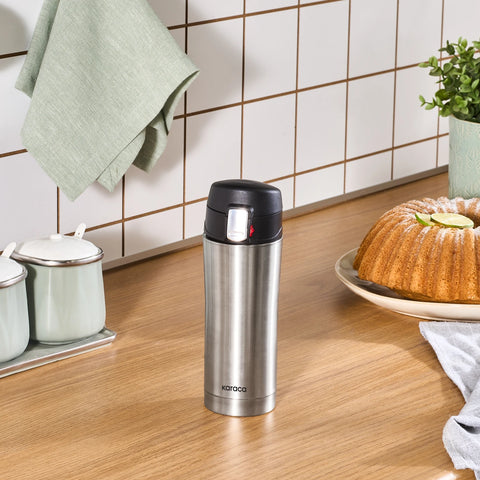 Karaca Pluton Stainless Steel Leak-Proof Flask, 450ml, Inox