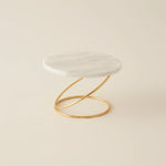 Karaca Home Angelina Marble Decorative Candle Holder, 19x12cm, Gold