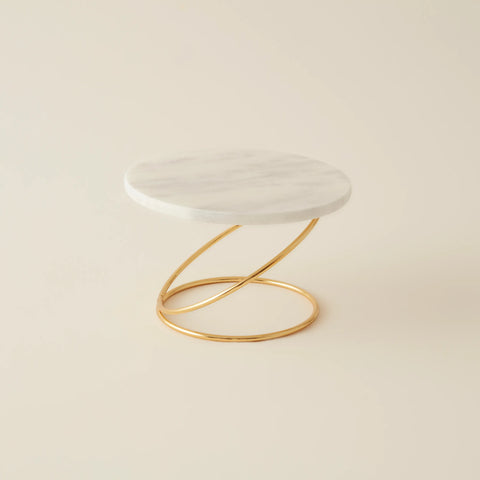 Karaca Home Angelina Marble Decorative Candle Holder, 19x12cm, Gold