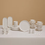 Karaca Stream Pure Favaro 38-Piece Serveware Set for 6 People, White