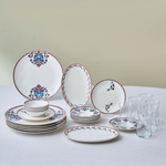 Karaca Bone China Nakkaş 26-Piece Serveware Set for 6 People, Multi