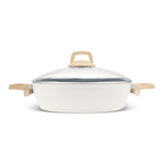 Karaca Swiss Crystal Non-Stick Induction Casserole, 30cm, Creamy