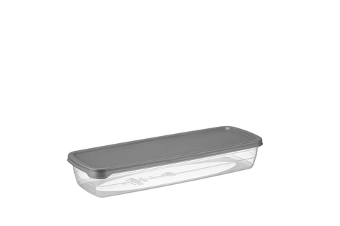 Rectangular Inox Container Hobby Rectangle Long Flat Storage Container, 1,3L, Inox – Karaca