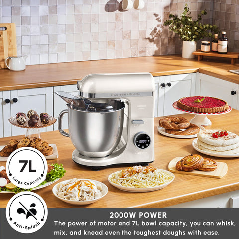 Karaca Mastermaid Chef Ultra Digital Stand Mixer, 7L, 2000W, Starlight