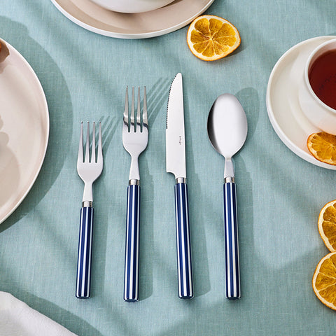 Emsan Akide 24-Piece Cutlery Set for 6 People Navy Blue