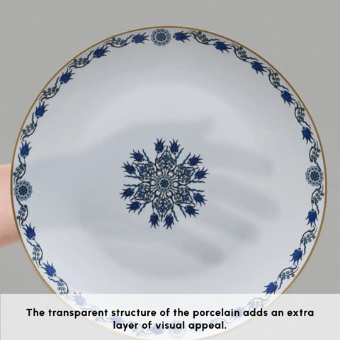 Karaca Bone China İznik 26-Piece Serveware Set for 6 People, Multi