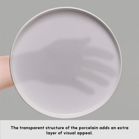 Karaca Stream Bone China Meridian 34-Piece Serveware Set for 6 People, White