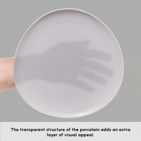 Karaca Stream Bone China Middle 34-Piece Serveware Set for 6 People, White