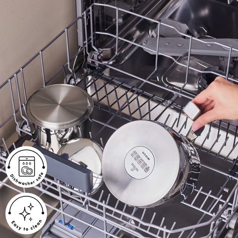 Karaca Fiona Stainless Steel Teapot Set, XL, Silver