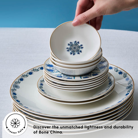 Karaca Bone China İznik 26-Piece Serveware Set for 6 People, Multi