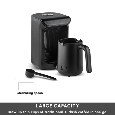 Karaca Hatır Köz Milky Turkish Coffee Maker, 535W, Shiny Black