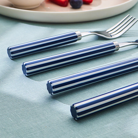 Emsan Akide 24-Piece Cutlery Set for 6 People Navy Blue
