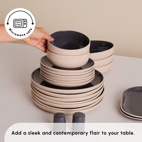 Karaca Terra 36-Piece Dinner Set for 8 People, Anthratice