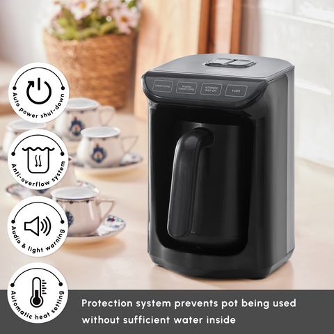 Karaca Hatır Köz Milky Turkish Coffee Maker, 535W, Galaxy Grey