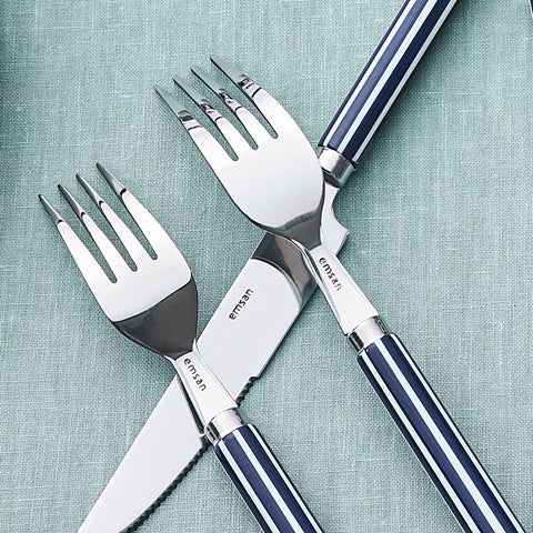 Emsan Akide 24-Piece Cutlery Set for 6 People Navy Blue