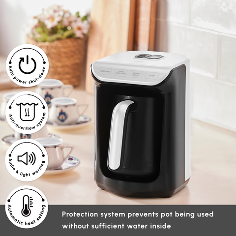 Karaca Hatır Köz Milky Turkish Coffee Maker, 535W, White