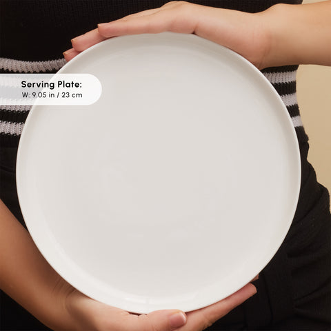 Karaca Stream Pure Favaro 38-Piece Serveware Set for 6 People, White