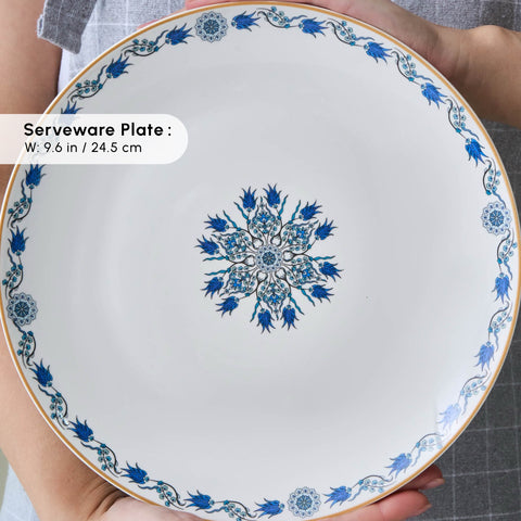 Karaca Bone China İznik 26-Piece Serveware Set for 6 People, Multi