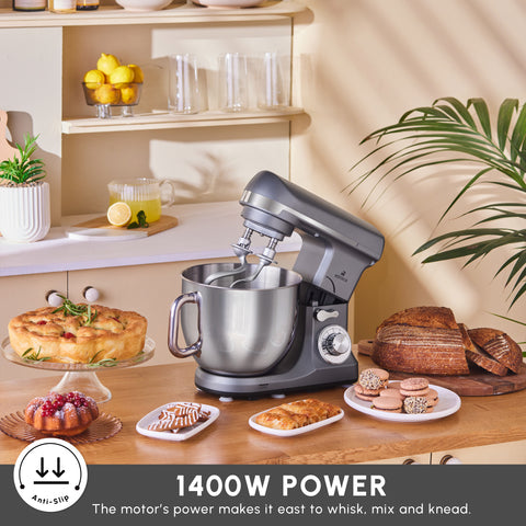 Karaca Blendburst Stand Mixer, 5.7L, 1400W, Grey