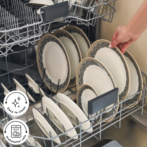 Karaca Bone China Globe 26-Piece Serveware Set for 6 People, Multi