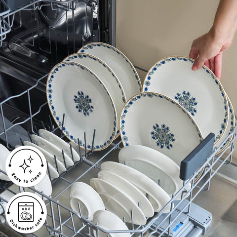 Karaca Bone China İznik 26-Piece Serveware Set for 6 People, Multi