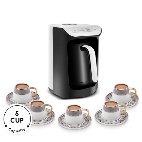 Karaca Hatır Köz Milky Turkish Coffee Maker, 535W, White