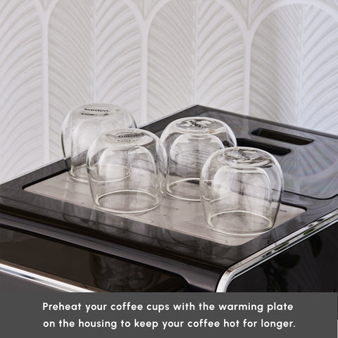 Karaca CoffeeMaestro Automatic Espresso Coffee Machine, 1500W, 1,5L, Black