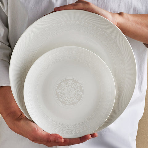 Emsan Forever Bone Arte 53-Piece Dinner Set for 12 People