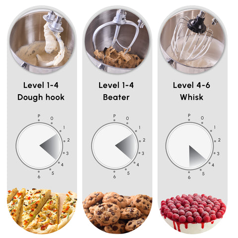 Karaca Blendburst Stand Mixer, 5.7L, 1400W, Grey