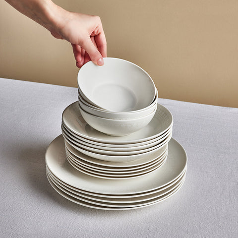 Emsan Forever Bone Arte 53-Piece Dinner Set for 12 People