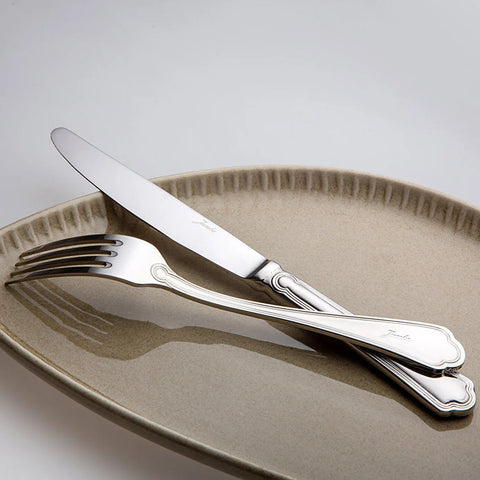 Jumbo 1400 84-Piece Stainless Steel Cutlery Set for 12 People, Silver