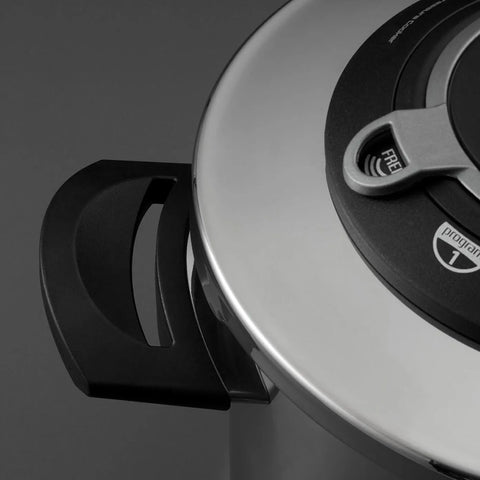 Jumbo Procook 4-Piece 4+6 L Stainless Steel Pressure Cooker, Silver