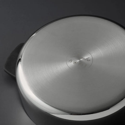 Jumbo Infinity 8-Piece 3Ply Stainless Steel Induction Cookware Set, Silver