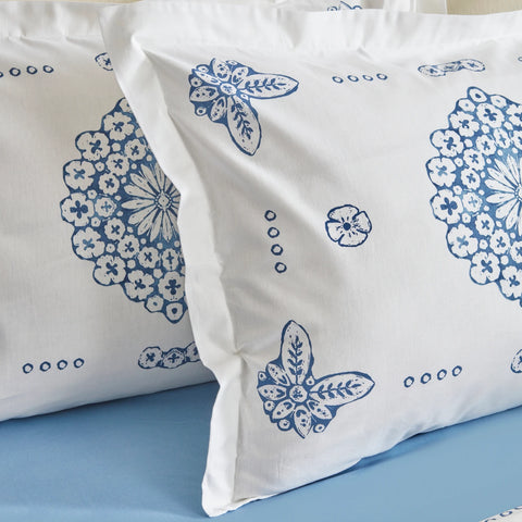 Karaca Home Ida 100% Turkish Cotton Duvet Cover Set, Double, Fuchsia