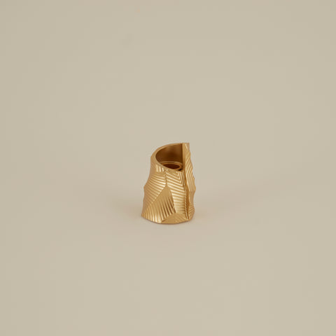 Karaca Lana Candle Holder, Gold
