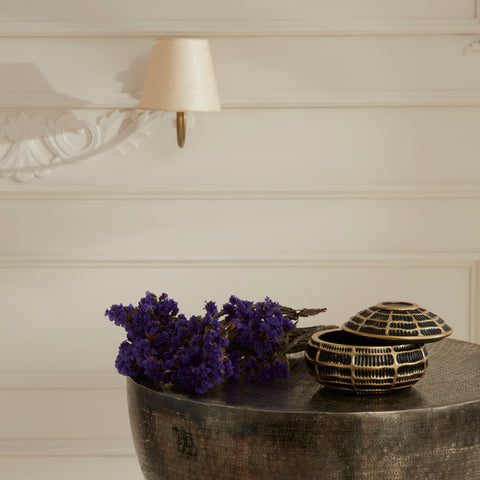 Karaca Felicie Decorative Box, Black & Gold