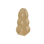 Karaca Vendi Vase, 11.5 x 7.5 x 23.5 cm, Gold