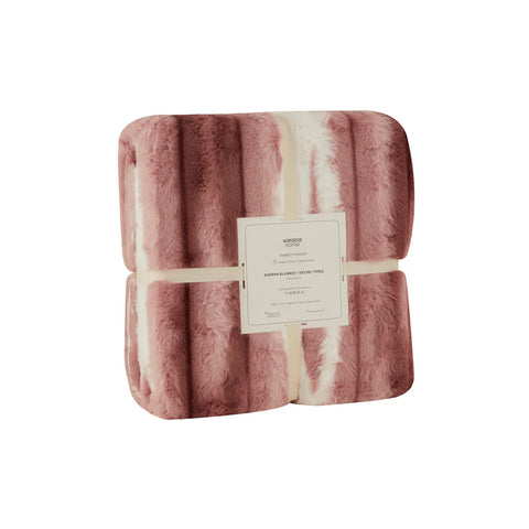 Karaca Rabbit Sherpa Blanket, 130x150cm, Single, Powder