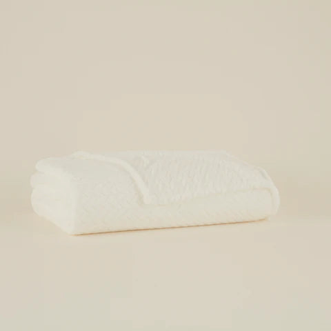 Karaca Leaves Wellsoft TV Blanket, 130x150cm, Single, White